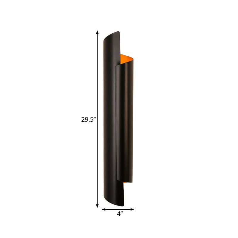 Black/White/Gold Scrolled Wall Lamp Modernist Iron 2-Light Sconce Light Fixture, 16"/21.5"/29.5" Wide Clearhalo 'Wall Lamps & Sconces' 'Wall Lights' Lighting' 269567