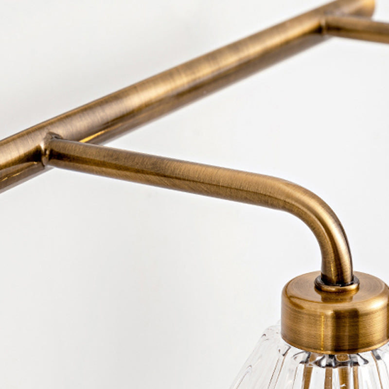 1/2/3-Bulb Cone Vanity Light Fixture Traditional Brass Metal LED Wall Sconce Lighting for Bathroom Clearhalo 'Vanity Lights' 'Wall Lights' Lighting' 277520