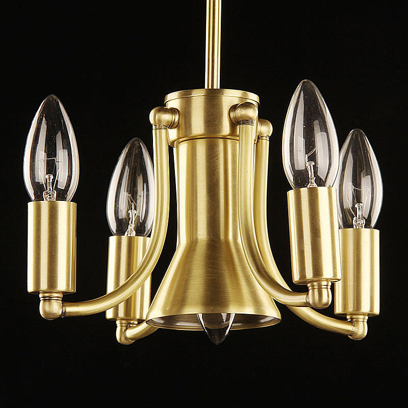 5 Bulbs Sheep/Oval Ceiling Light Fixture Vintage Brass Mouth Blown Opal Glass Semi Flush Mount Lighting for Bedroom Clearhalo 'Ceiling Lights' 'Close To Ceiling Lights' 'Close to ceiling' 'Glass shade' 'Glass' 'Semi-flushmount' Lighting' 283440