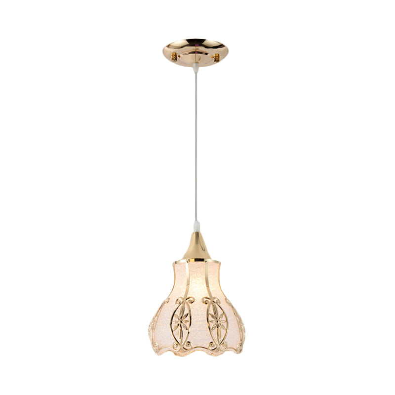 White 1 Light Hanging Pendant Traditional Plastic Dome/Drum/Wide Flare Suspension Lamp for Dining Room Clearhalo 'Ceiling Lights' 'Chandeliers' 'Glass shade' 'Glass' 'Pendant Lights' 'Pendants' Lighting' 285971