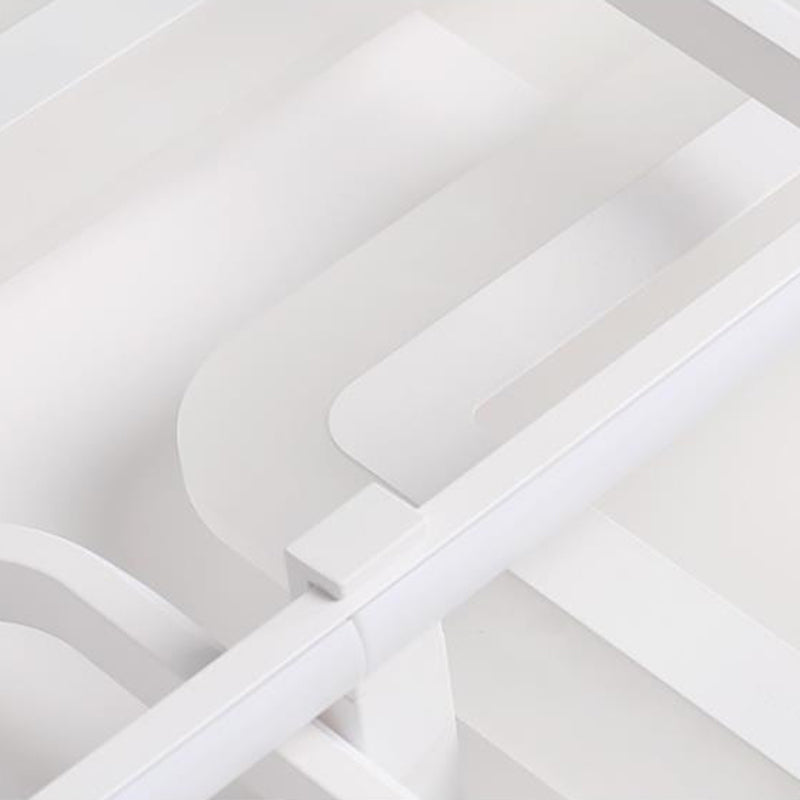 Acrylic Square Semi Flush Simple LED White Close to Ceiling Lighting Fixture in Warm/White Light Clearhalo 'Ceiling Lights' 'Close To Ceiling Lights' 'Close to ceiling' 'Semi-flushmount' Lighting' 288124
