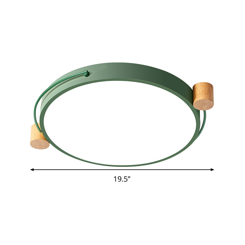 Minimalist Oval Ceiling Mount Light Fixture Metal LED 16"/19.5"/23.5" Long Bedroom Flushmount Lighting in Grey/White/Green, Warm/White Light Clearhalo 'Ceiling Lights' 'Close To Ceiling Lights' 'Close to ceiling' 'Flush mount' Lighting' 290903