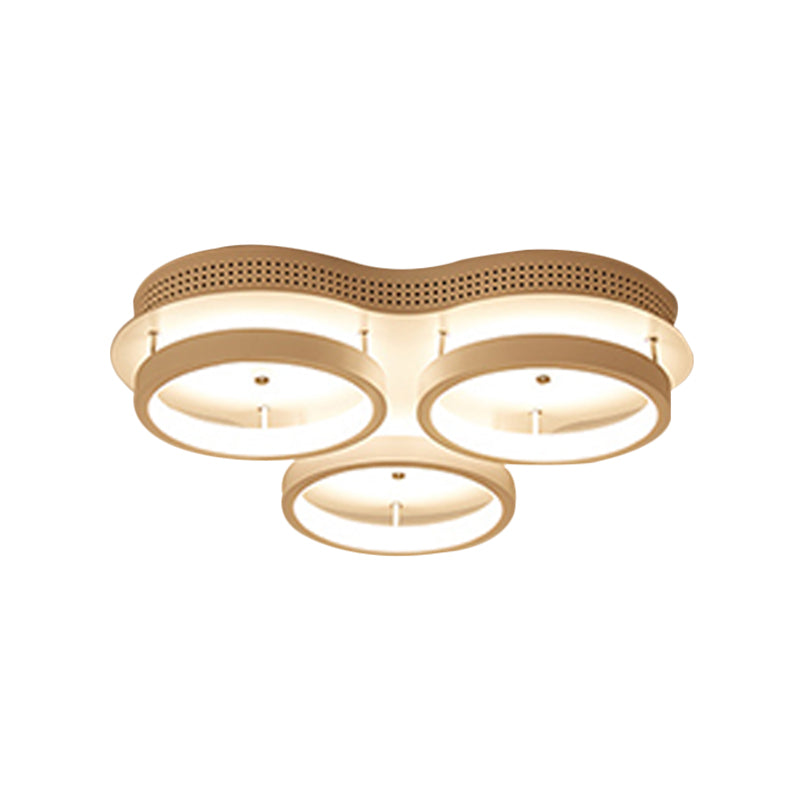 Triangular Flush Lighting Modernity Acrylic LED White Ceiling Mount Light in Warm/White Light Clearhalo 'Ceiling Lights' 'Close To Ceiling Lights' 'Close to ceiling' 'Flush mount' Lighting' 291755