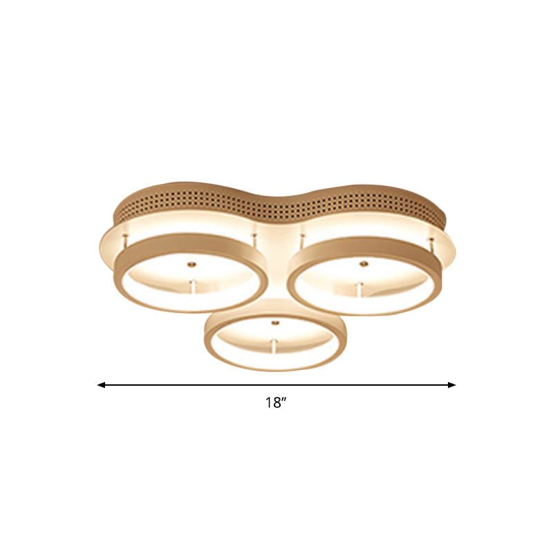 Triangular Flush Lighting Modernity Acrylic LED White Ceiling Mount Light in Warm/White Light Clearhalo 'Ceiling Lights' 'Close To Ceiling Lights' 'Close to ceiling' 'Flush mount' Lighting' 291756