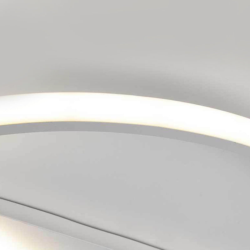 18"/21.5" Dia Round Cutting LED Ceiling Lamp Simple Aluminum White Flush Mount Fixture in Warm/White/3 Color Light Clearhalo 'Ceiling Lights' 'Close To Ceiling Lights' 'Close to ceiling' 'Flush mount' Lighting' 292482
