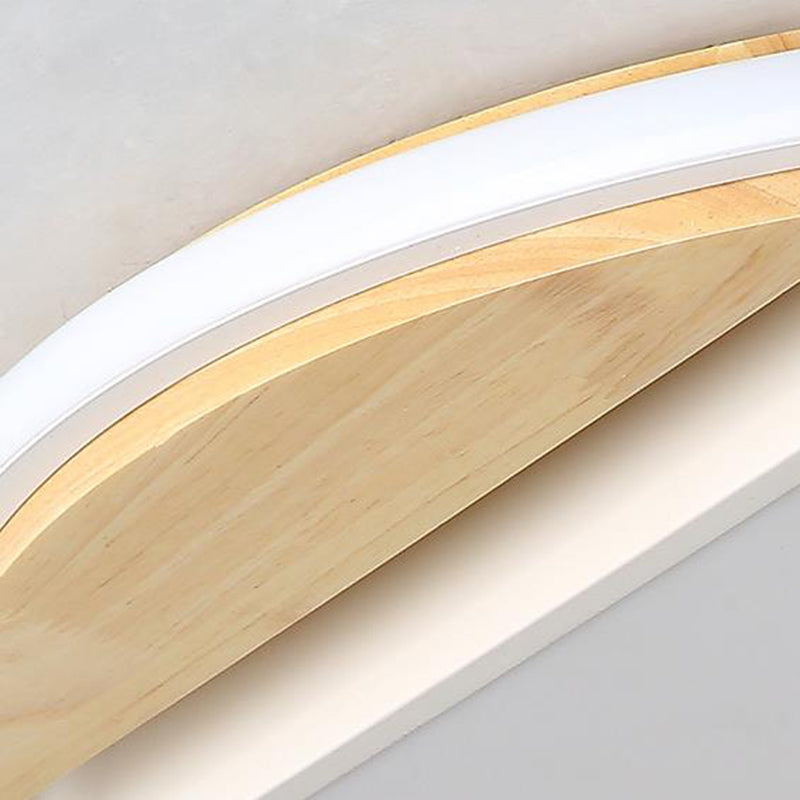 Circular Flush Light Modernism Acrylic 16.5" Wide LED White Ceiling Mounted Fixture in White/3 Color Light Clearhalo 'Ceiling Lights' 'Close To Ceiling Lights' 'Close to ceiling' 'Flush mount' Lighting' 297748