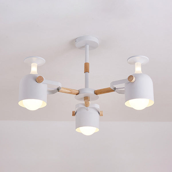 Simple Style Cylinder Hanging Lights Metal Pendant Lamp for Bedroom White Clearhalo 'Ceiling Lights' 'Chandeliers' Lighting' options 32321_363756b1-f9ea-41c1-9f08-a1b171774722