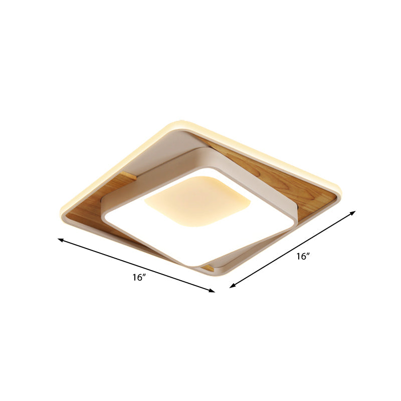 Modern Slim Rectangle Ceiling Lamp Acrylic LED Flush Mount Light in White for Bedroom Foyer Clearhalo 'Ceiling Lights' 'Close To Ceiling Lights' 'Close to ceiling' 'Flush mount' Lighting' 376991