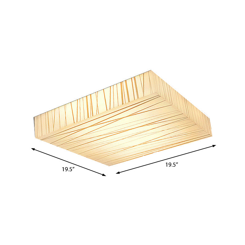 Acrylic Square LED Ceiling Mount Light Hotel Office Simple Stylish Ceiling Lamp in White Clearhalo 'Ceiling Lights' 'Close To Ceiling Lights' 'Close to ceiling' 'Flush mount' Lighting' 377067