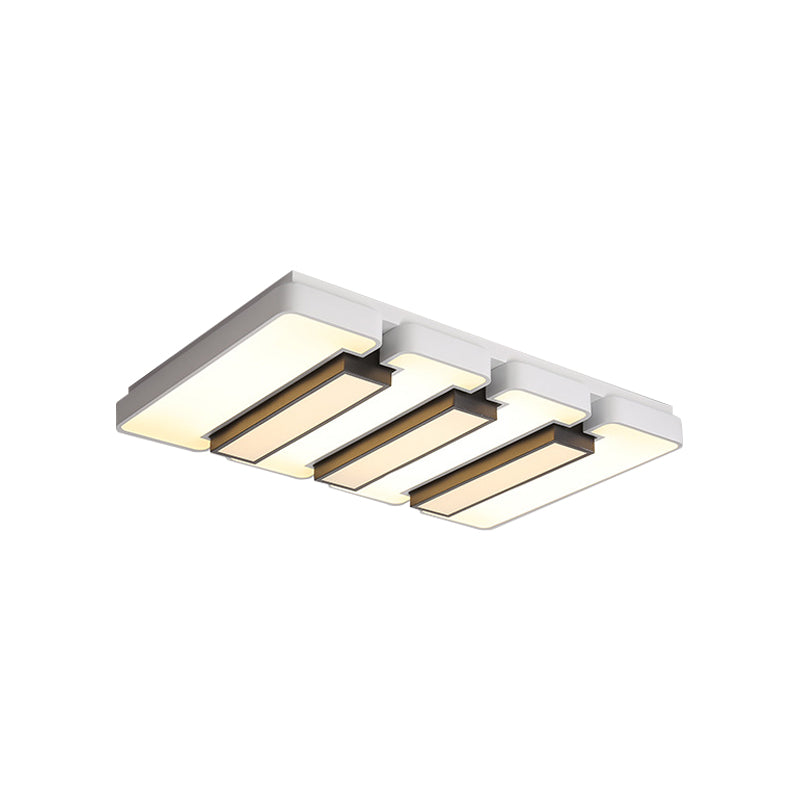 Living Room White Flush Mount Light Acrylic Modern Warm/White Lighting LED Ceiling Lamp Clearhalo 'Ceiling Lights' 'Close To Ceiling Lights' 'Close to ceiling' 'Flush mount' Lighting' 377148