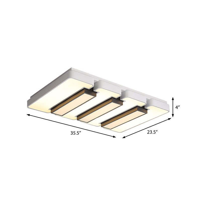 Living Room White Flush Mount Light Acrylic Modern Warm/White Lighting LED Ceiling Lamp Clearhalo 'Ceiling Lights' 'Close To Ceiling Lights' 'Close to ceiling' 'Flush mount' Lighting' 377149