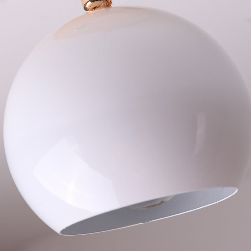 Nordic Black/Gray/White/Pink/Green Orbit Semi Flush Light Adjustable 1 Light Metal Ceiling Mount Light Fixture Clearhalo 'Ceiling Lights' 'Close To Ceiling Lights' 'Close to ceiling' 'Semi-flushmount' Lighting' 381267