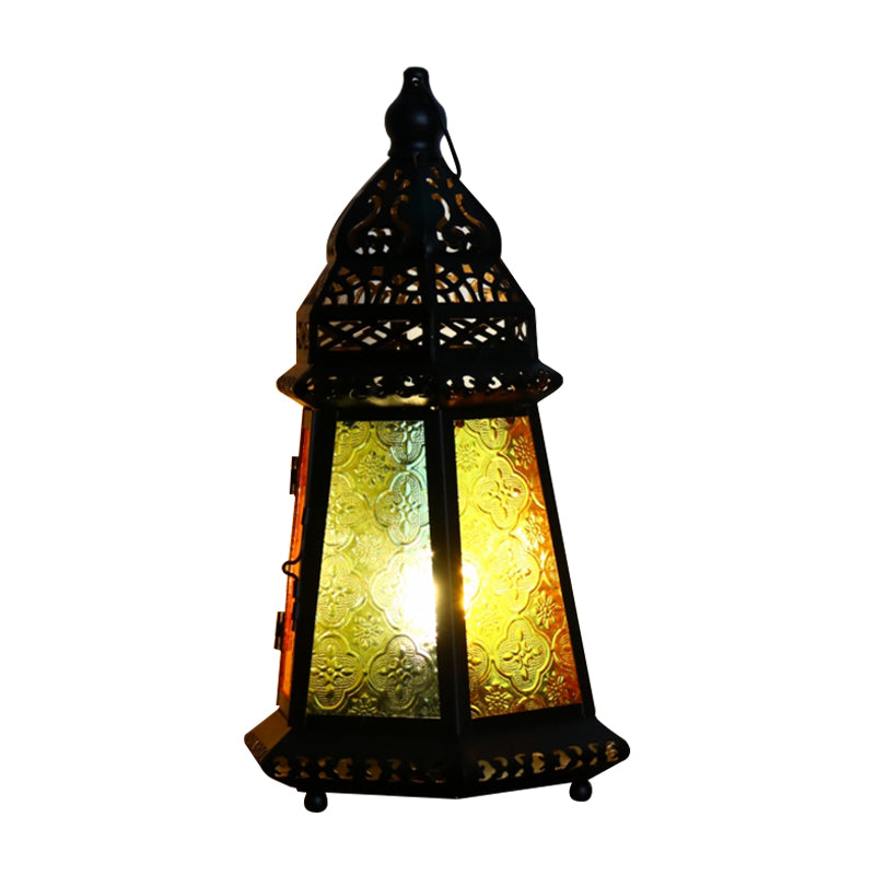 Candlestick Metal Table Lamp Vintage 1-Light 4"/12" Wide Coffee House Desk Lighting in Black Clearhalo 'Lamps' 'Table Lamps' Lighting' 399799