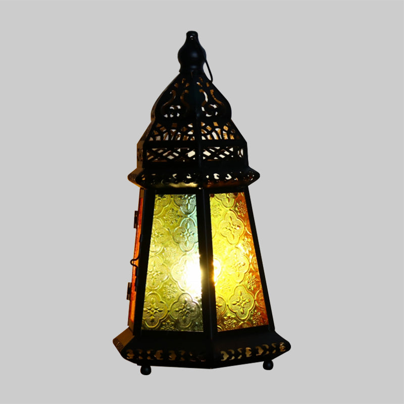 Candlestick Metal Table Lamp Vintage 1-Light 4"/12" Wide Coffee House Desk Lighting in Black Clearhalo 'Lamps' 'Table Lamps' Lighting' 399800