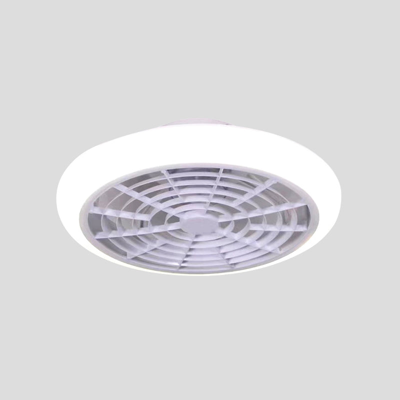 White/Pink/Blue LED Hanging Fan Light Kids Acrylic Doughnut Semi Flush Mount Lamp Fixture for Living Room, 18" W Clearhalo 'Ceiling Fans with Lights' 'Ceiling Fans' 'Kids Ceiling Fans' 'Kids' Lighting' 407327