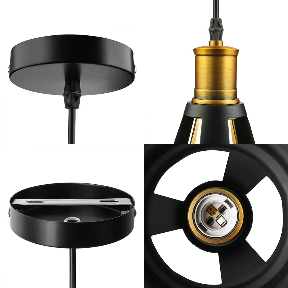 10.5"/12"/15" W 1 Light Hanging Light with Barn Shade Iron Farmhouse Style Dining Room Ceiling Light Fixture in Black/White/White Inner Clearhalo 'Art Deco Pendants' 'Black' 'Cast Iron' 'Ceiling Lights' 'Ceramic' 'Crystal' 'Industrial Pendants' 'Industrial' 'Metal' 'Middle Century Pendants' 'Pendant Lights' 'Pendants' 'Rustic Pendants' 'Tiffany' Lighting' 4131
