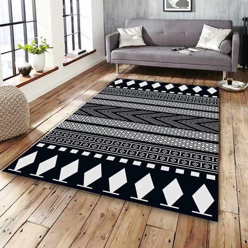 Retro Bohemian Carpet Indoor Carpet Stain Resistant Carpet for Living Room