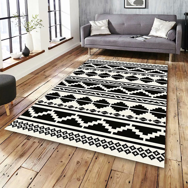 Retro Bohemian Carpet Indoor Carpet Stain Resistant Carpet for Living Room