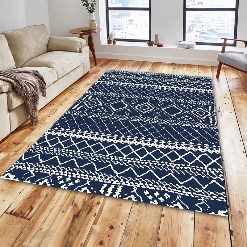 Retro Bohemian Carpet Indoor Carpet Stain Resistant Carpet for Living Room