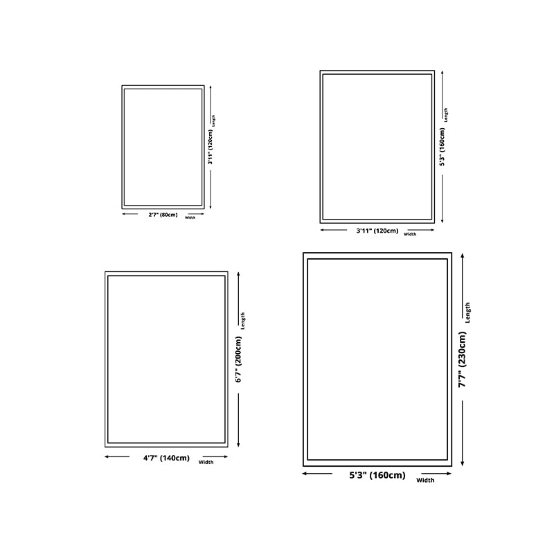 Retro Bohemian Carpet Indoor Carpet Stain Resistant Carpet for Living Room