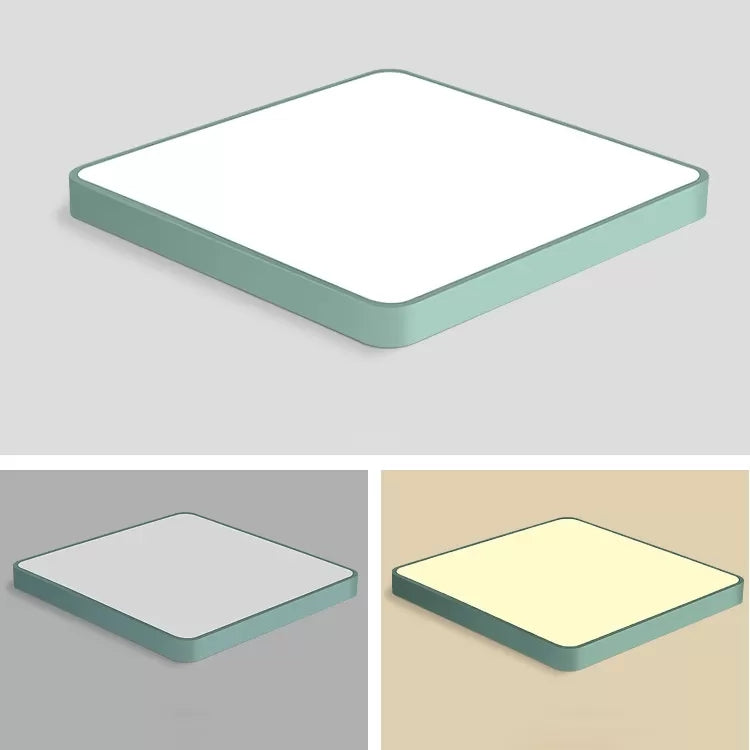 Slim Square Flush Mount Light Nordic Style Acrylic LED Ceiling Lamp for Office Hallway Clearhalo 'Ceiling Lights' 'Close To Ceiling Lights' 'Close to ceiling' 'Flush mount' Lighting' 44430