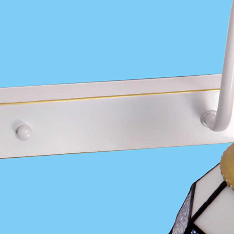 Handcrafted Art Glass Wall Lamp Tiffany Bell Shaped Bathroom Vanity Light