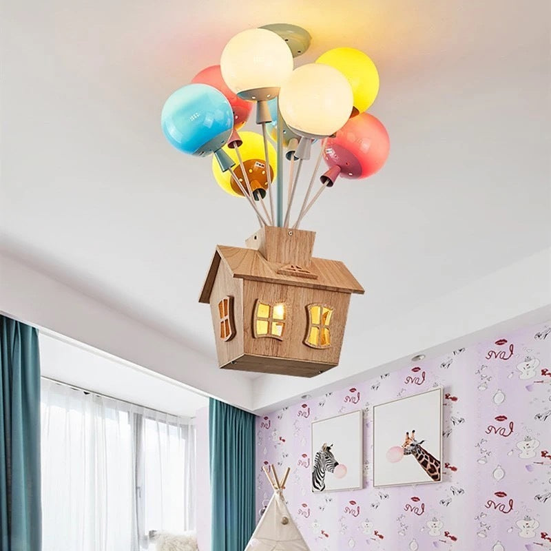 Multi Head Macron Balloon Chandelier Glass Chandelier Lighting Fixtures for Bedroom