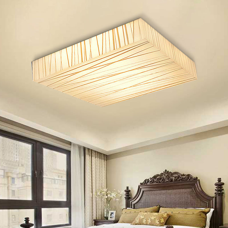 Acrylic Square LED Ceiling Mount Light Hotel Office Simple Stylish Ceiling Lamp in White Clearhalo 'Ceiling Lights' 'Close To Ceiling Lights' 'Close to ceiling' 'Flush mount' Lighting' 464816