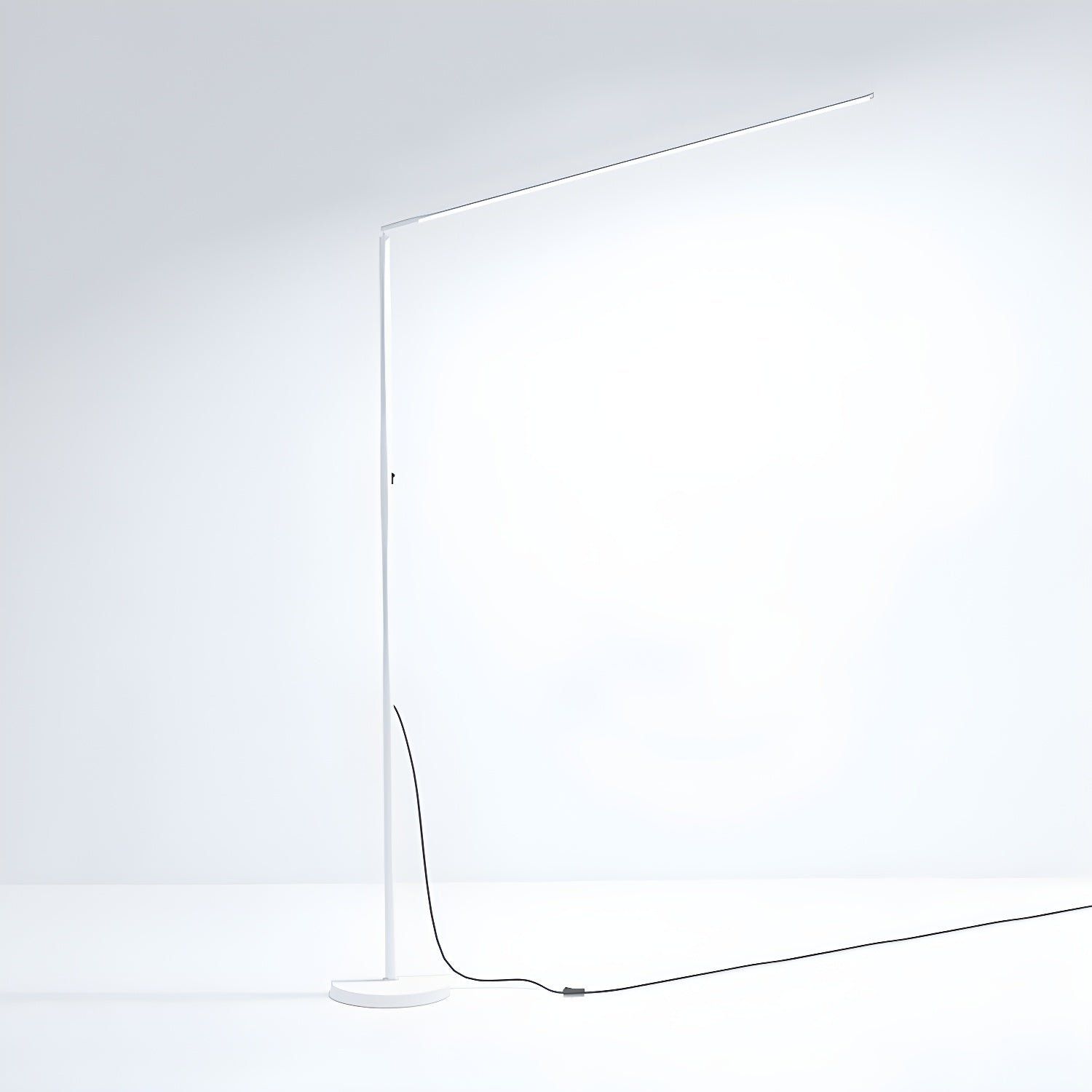 1-Light Linear Floor Lamp Contemporary Style Metal Floor Light for Bedroom