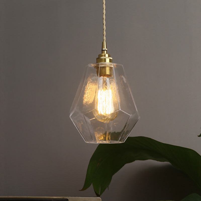 Contemporary Pear Shaped Hanging Lamp Clear Glass 1 Light Pendant Light for Dining Room Clearhalo 'Ceiling Lights' 'Glass shade' 'Glass' 'Modern Pendants' 'Modern' 'Pendant Lights' 'Pendants' Lighting' 494161