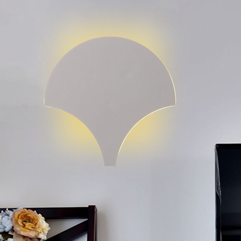 Modern Ancient Fan-Shaped Wall Light Metal Grey LED Wall Sconce for Bedroom Bathroom Clearhalo 'Cast Iron' 'Glass' 'Industrial' 'Modern wall lights' 'Modern' 'Tiffany' 'Traditional wall lights' 'Wall Lamps & Sconces' 'Wall Lights' Lighting' 494188