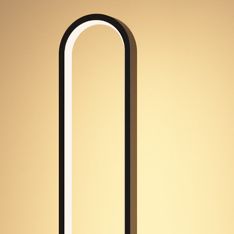 Contemporary Style Linear Shape Floor Lamp Metal 1-Light Floor Lamp