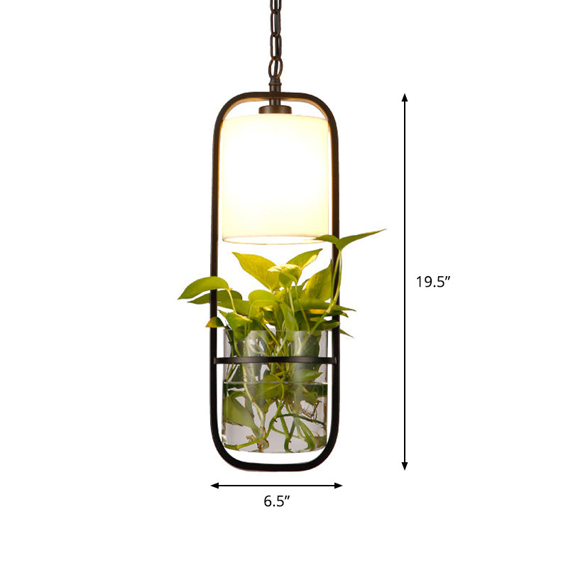 Black 1 Head Pendant Lamp Industrial Metal Rectangle LED Hanging Ceiling Light for Kitchen Clearhalo 'Art Deco Pendants' 'Black' 'Cast Iron' 'Ceiling Lights' 'Ceramic' 'Crystal' 'Industrial Pendants' 'Industrial' 'Metal' 'Middle Century Pendants' 'Pendant Lights' 'Pendants' 'Rustic Pendants' 'Tiffany' Lighting' 503869