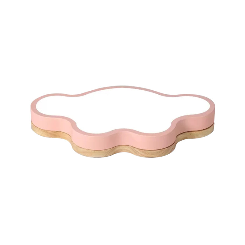 Acrylic Cloud Shape Flush Ceiling Light Macaron Loft LED Ceiling Lamp for Kid Bedroom Clearhalo 'Ceiling Lights' 'Close To Ceiling Lights' 'Close to ceiling' 'Flush mount' Lighting' 50511