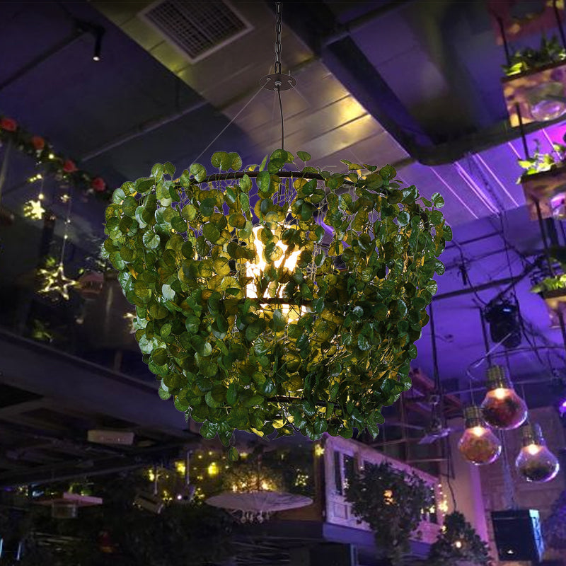 23.5"/31.5" W 1 Bulb Metal Pendant Light Fixture Industrial Black Basket Restaurant LED Plant Hanging Lamp Kit Clearhalo 'Art Deco Pendants' 'Black' 'Cast Iron' 'Ceiling Lights' 'Ceramic' 'Crystal' 'Industrial Pendants' 'Industrial' 'Metal' 'Middle Century Pendants' 'Pendant Lights' 'Pendants' 'Rustic Pendants' 'Tiffany' Lighting' 519185