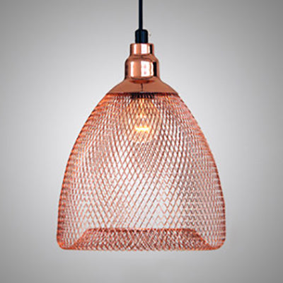 Bell Metal Pendant Light Industrial One Bulb Dining Room Hanging Ceiling Light in Black/White/Copper Copper Clearhalo 'Art Deco Pendants' 'Black' 'Cast Iron' 'Ceiling Lights' 'Ceramic' 'Crystal' 'Industrial Pendants' 'Industrial' 'Metal' 'Middle Century Pendants' 'Pendant Lights' 'Pendants' 'Rustic Pendants' 'Tiffany' Lighting' 5284