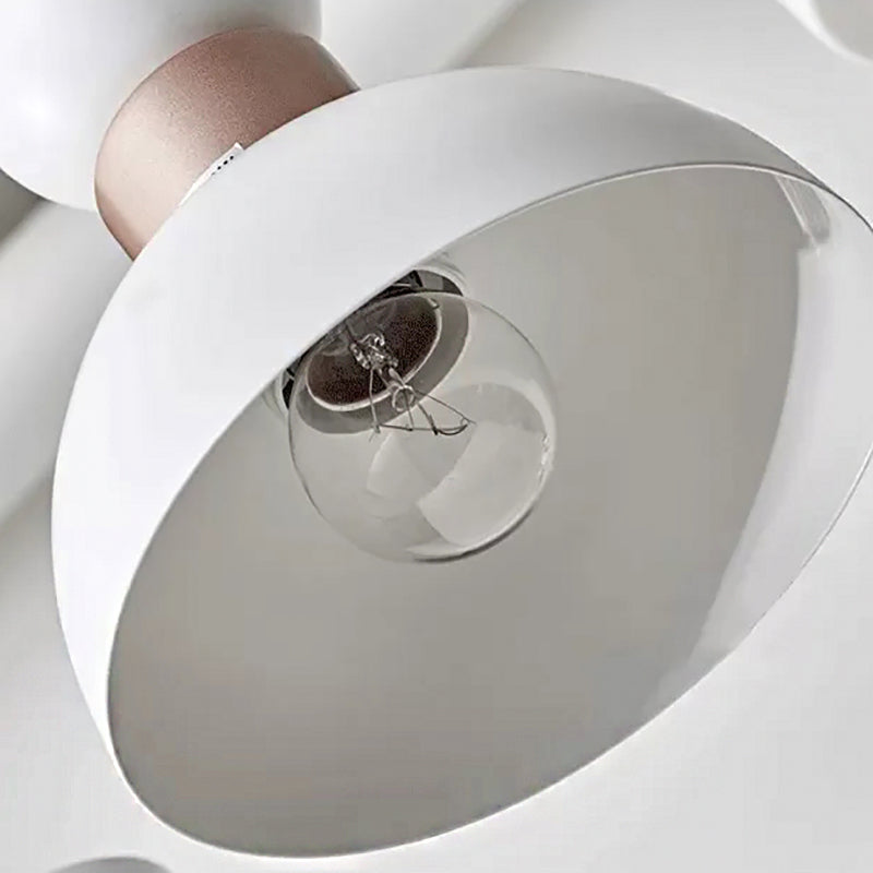 Rotatable Metal Domed Hanging Light Living Room 6 Heads Modern Chandelier Light Clearhalo 'Ceiling Lights' 'Chandeliers' Lighting' options 54708