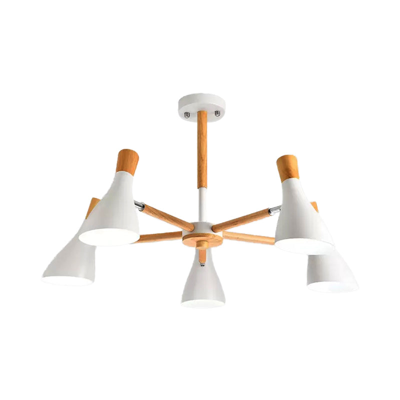 Cloth Shop Bottle Hanging Light Metal Macaron Style Candy Colored Chandelier Clearhalo 'Ceiling Lights' 'Chandeliers' Lighting' options 55295