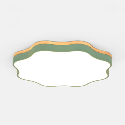 Baby Bedroom Flower Ceiling Mount Light Acrylic Nordic Undertint LED Ceiling Lamp Green Clearhalo 'Ceiling Lights' 'Close To Ceiling Lights' 'Close to ceiling' 'Flush mount' Lighting' 70990
