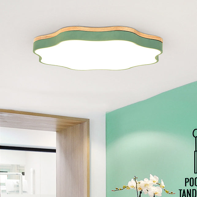 Baby Bedroom Flower Ceiling Mount Light Acrylic Nordic Undertint LED Ceiling Lamp Clearhalo 'Ceiling Lights' 'Close To Ceiling Lights' 'Close to ceiling' 'Flush mount' Lighting' 70992