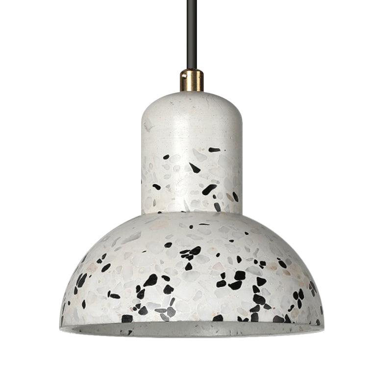 Cement Urn Down Lighting Nordic 1 Light White and Black Ceiling Pendant Lamp for Restaurant Clearhalo 'Ceiling Lights' 'Modern Pendants' 'Modern' 'Pendant Lights' 'Pendants' Lighting' 731560