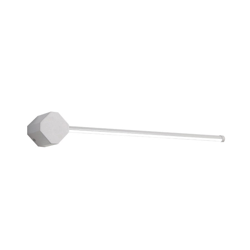 LED Bathroom Sconce Simple Black/White Finish Vanity Wall Light with Slim Linear Acrylic Shade, 16"/23.5" Long Clearhalo 'Modern wall lights' 'Modern' 'Vanity Lights' 'Wall Lights' Lighting' 732517