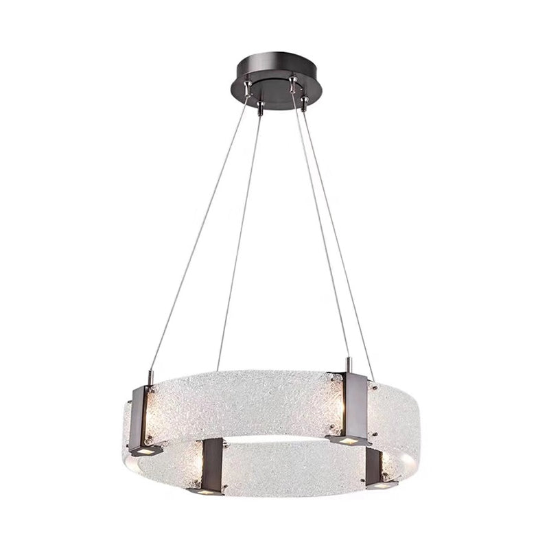 Halo Dining Room Chandelier Lighting White Water Glass 3 Heads Modernist Hanging Light Kit Clearhalo 'Ceiling Lights' 'Chandeliers' 'Glass shade' 'Glass' 'Modern Chandeliers' 'Modern' Lighting' 734121