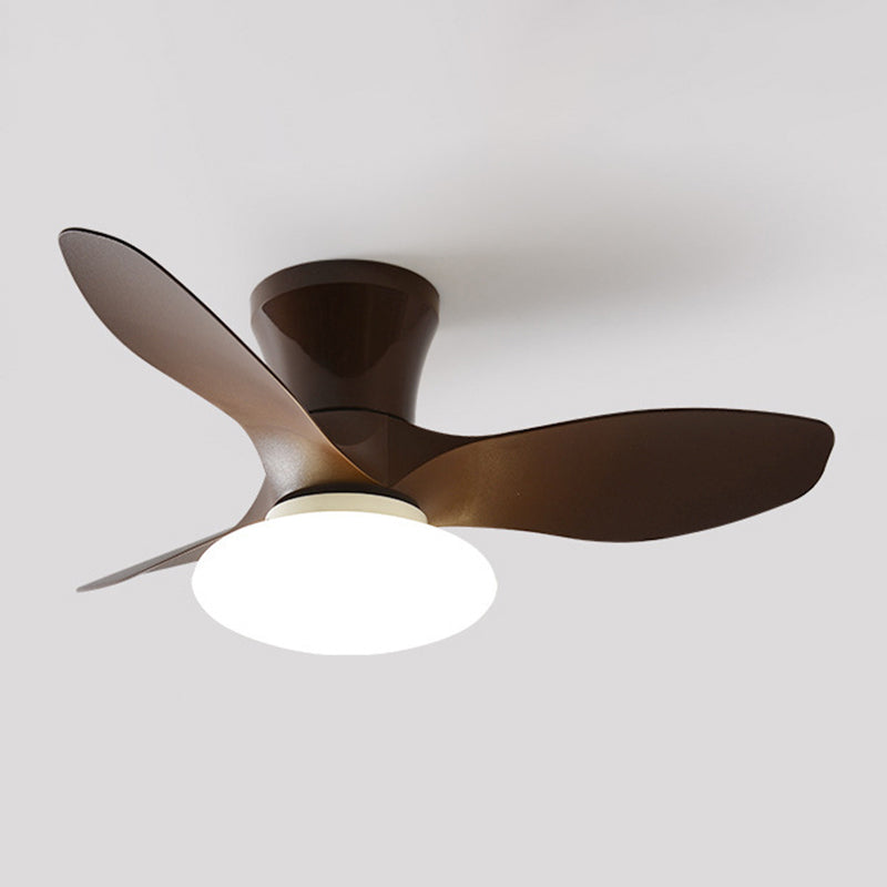 Metal Fan Shape Ceiling Fan Modern Style 1 Light Ceiling Fans Fixtures