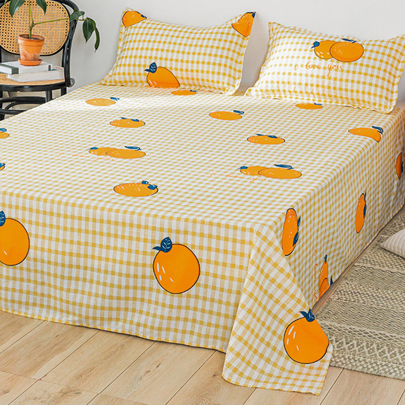 Cartoon Painting Bed Sheet Polyester Breathable Fade Resistant Soft