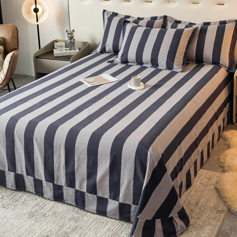 Sheet Set Cotton Floral Printed Breathable Ultra Soft Wrinkle Resistant Bed Sheet Set