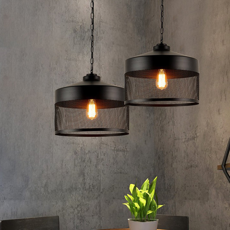 Pear Cage Iron Ceiling Light Farmhouse 1-Bulb Restaurant Mini Suspension Lamp in Black Black Clearhalo 'Art Deco Pendants' 'Black' 'Cast Iron' 'Ceiling Lights' 'Ceramic' 'Crystal' 'Industrial Pendants' 'Industrial' 'Metal' 'Middle Century Pendants' 'Pendant Lights' 'Pendants' 'Rustic Pendants' 'Tiffany' Lighting' 759758