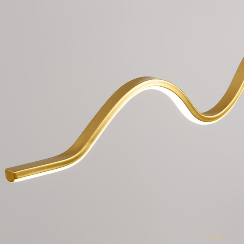 2-Light White / Golden / Black Modernism Style Unique Kitchen Island Lighting