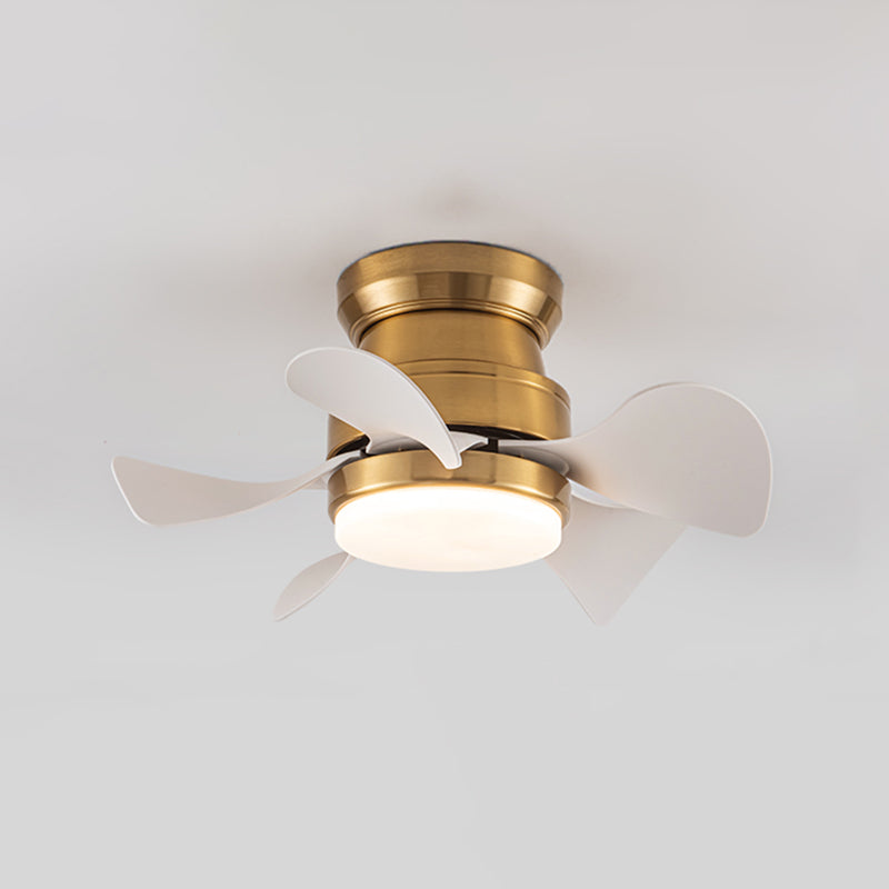Metal Fan Shape Ceiling Fans Kid Style Single-Light Ceiling Fan Fixtures
