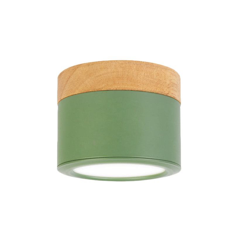 Bathroom Hallway Round Flush Mount Light Acrylic Macaron Loft Small Green/Grey/White Ceiling Lamp Clearhalo 'Ceiling Lights' 'Close To Ceiling Lights' 'Close to ceiling' 'Flush mount' Lighting' 771504